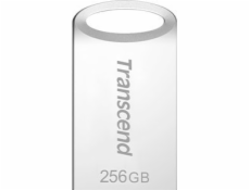 Transcend 256GB JetFlash 710S, USB 3.1 Gen 1 flash disk, malé rozměry, stříbrný kov