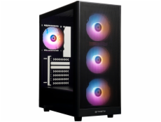 BitFenix skříň Grafi / ATX / 4x120 mms FRGB fan / 2x USB 3.0 / USB 2.0 / tvrzené sklo / černá