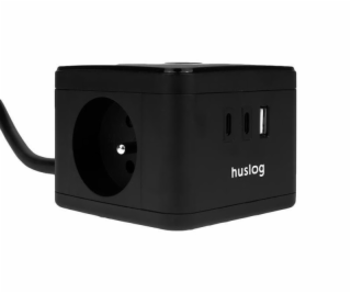 Prodlužovací kabel HUSLOG Smart Black 1,4m