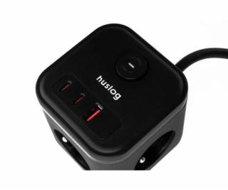 Prodlužovací kabel HUSLOG 20W Black 1,5m