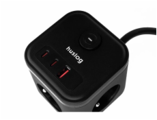 Prodlužovací kabel HUSLOG 20W Black 1,5m