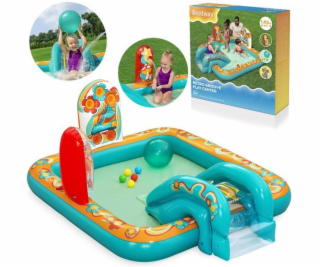 Bestway Nafukovací hřiště RETRO Slide + sprinkler + míče ...