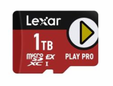 Lexar paměťová karta 256GB PLAY Pro microSDXC™ Express 7, čtení/zápis 900/600 MB/s