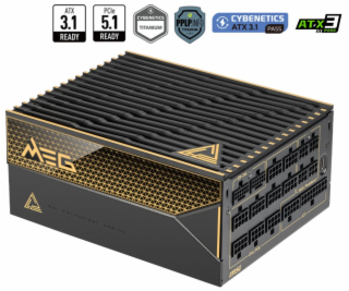 MSI zdroj MEG Ai1600T PCIE5/ 1600W/ ATX3.1/ akt. PFC/ 12 ...