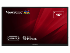 ViewSonic VA1650 16  16:9  1920 x 1080 SuperClear® IPS přenosný monitor, HDMI,2 USB type C, ochranný obal