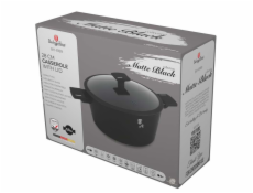 Kastrol s titanovým povrchem a poklicí 28 cm Matte Black Collection