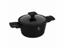 Kastrol s titanovým povrchem a poklicí 20 cm Matte Black Collection
