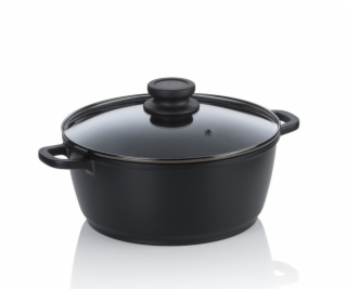 Hrnec Atura litý hliník černý 24 cm 3,2 l KL-15171