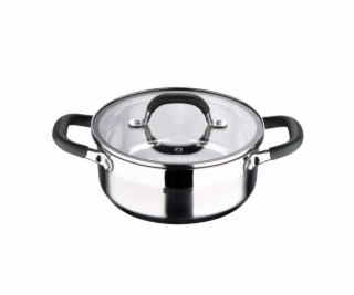 Kastrol s poklicí nerez MIDNIGHT 20 cm 2,3 litru BG-32126-MM