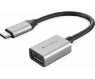 Hyper USB adaptér USB-C - USB stříbrný (HD425D-GL)