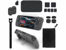 JYS Sada příslušenství 18v1 pro Steam Deck / Pouzdro + Kryt + Adaptér Type-C + Kryty / Jys-sd021