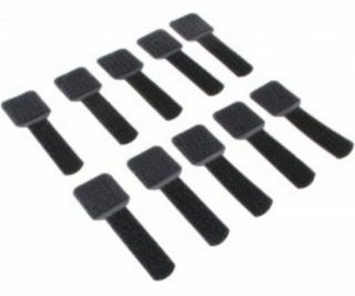 LABEL THE CABLE Organizér na suchý zip, černý, 10 kusů (L...