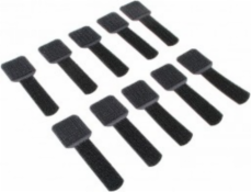 LABEL THE CABLE Organizér na suchý zip, černý, 10 kusů (LTC3110)