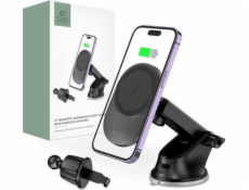 Tech-Protect TECH-PROTECT MM15W-V1 MAGNETICKÁ BEZDRÁTOVÁ NABÍJEČKA DO AUTOMOBILU S MAGSAFE, DO PŘÍSTROJOVÉ DESKY A VENTILAČNÍHO SYSTÉMU, 15 W, ČERNÁ