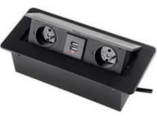 Spacetronik Stolní Zásuvka Otevírání 2x USB Spacetronik SPS-D24B