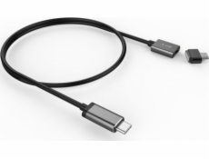 LMP Kabel USB-C - USB-C, 3 m, černý (magnetický bezpečnostní kabel, 3 m, vesmírně šedý)