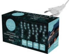 NoName PR Girlanda 60 LED, rampouchy, studené bílé světlo + záblesk