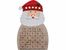 NoName Adventní kalendář svítící ve tvaru Santa Clause pro vaše vlastní dotvoření