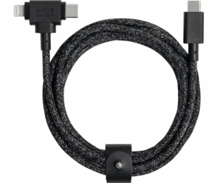 Native Union Kabel USB-C - USB-C + Lightning 1,8 m černý ...