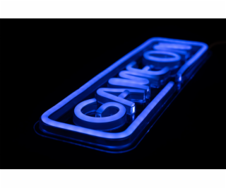 PREYON Neonové herní LED nástěnné světlo GAME ON Blue Eye...