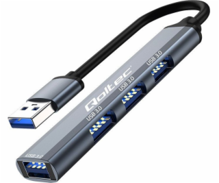 Qoltec Adaptér HUB USB 3.0 4v1 | 4x USB 3.0