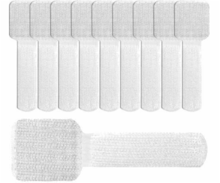 LABEL THE CABLE Organizér na suchý zip bílý, 10 kusů (LTC...