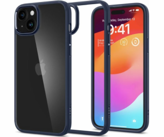 Spigen Crystal Hybrid, tmavě modrá - iPhone 15 Plus