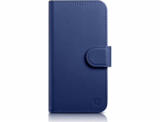 iCarer iCarer Peněženka 2v1 iPhone 14 Plus Kožené pouzdro s flipem, anti-RFID modrá (WMI14220727-BU)
