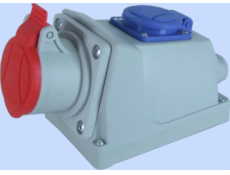 Elektromet Pevná zásuvka KOMBI 16A 4P 400V IP44 GSC (921841)