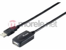 Equip Kabel USB USB-A - USB-A 15 m černý (133311)