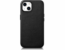 iCarer iCarer Case Kožený kryt z pravé kůže pro iPhone 14 černý (WMI14220705-BK) (kompatibilní s MagSafe)