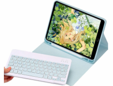 Strado Pouzdro s Bluetooth klávesnicí a držákem na stylus pro Apple iPad 7/8 10.2 2019/2020 (modré) univerzální