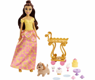 Mattel Panenka Bella s vagónkem na čaj Disney
