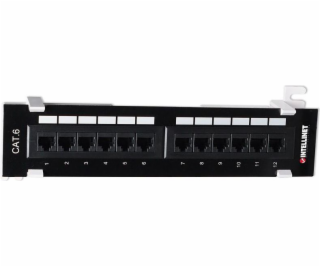Intellinet Network Solutions Patch panel 19  1U 12x RJ-45...