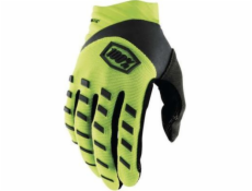 100% Rukavice 100% AIRMATIC Rukavice fluo žlutá černá vel. L (délka ruky 193–200 mm) (NOVINKA)