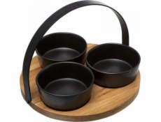 Secret de Gourmet Sada předkrmů Secret de Gourmet z černé kameniny, 4 kusy (21 cm)