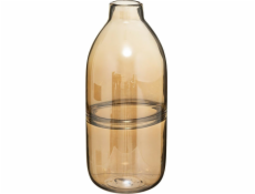 Atmosphera Skleněná váza Vase Line 30cm jantarová