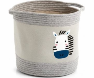 Zeller Dětský úložný koš Zebra, bavlna/polyester, 30x30 cm