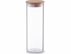 Zeller Zeller, Skleněná nádoba s bambusovým víkem, 1600 ml