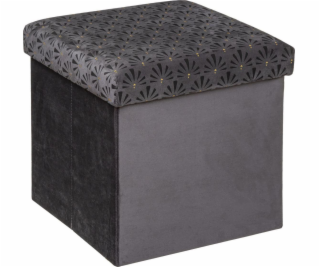 Atmosphera Puf Liam Velvet šedý 38x38 cm