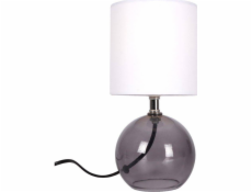Ambiance Stolní lampa Stolní lampa se stínidlem Noční lampa bílá se skleněnou základnou 25x12 cm