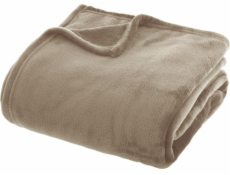 Atmosphera Deka béžová SOFT PLUSH, 100% polyester, 180x230