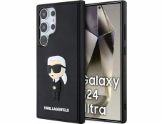 Karl Lagerfeld KARL LAGERFELD SAM S24 ULTRA RUBBER IKONIK KLHCS24L3DRKINK ČERNÝ
