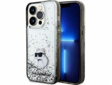 Karl Lagerfeld Karl Lagerfeld KLHCP14XLKCNSK průhledný pevný obal na iPhone 14 Pro Max 6.7 Liquid Glitter Choupette