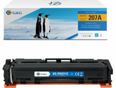 G&G Toner Toner kompatibilní s HP W2211A, NT-PH2211C, HP 207A, azurová, 1250 s