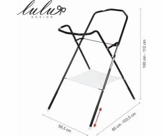 Lulu Design Vanový stojan 100 cm (černý)