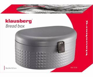 Klausberg Chlebník Klausberg KB 7578 Kovový chlebník šedý...