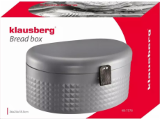 Klausberg Chlebník Klausberg KB 7578 Kovový chlebník šedý diamant