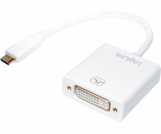 LogiLink Adaptér USB-C na DVI bílý (UA0245A)