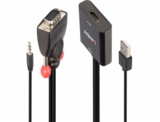 Lindy Adaptér Lindy VGA a audio na HDMI, USB adaptér